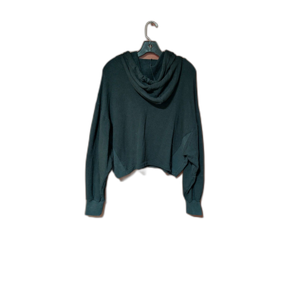 The Kooples X Sport Black Cropped Hoodie Size 2 Logo Spellout Pullover Y2K - Picture 3 of 5